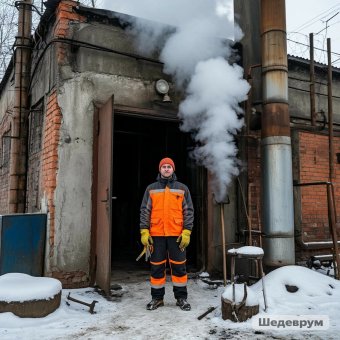 На работе