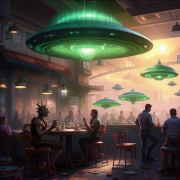 EnigmaBird - UFO Invasion to the Cafe - фото
