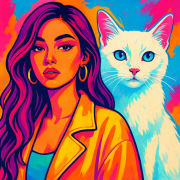 Батон 8 - Белая кошка - фото