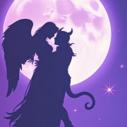 Живые эмоции-ангел и демон