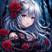 Девочка с шипами Роз.Автор:꧁๑❀︎Луна❀︎๑꧂ - фото