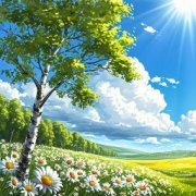 Берёзовый рай на опушке... В. Шамонин-Версенев