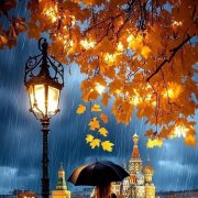 Октябрьский вечер - фото