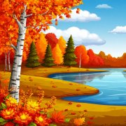 Стихи писала осень не спеша...1 Виктор Шамонин-Версенев