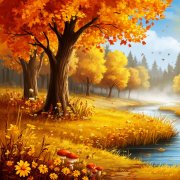 В жёлтой дымке осинка... 1с Виктор Шамонин-Версенев