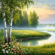 В тумане сонные низины...1с В. Шамонин-Версенев