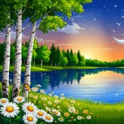 Плывёт луна по глади небосвода...  В. Шамонин-Версенев