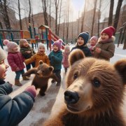Девочка на шаре - Медведики