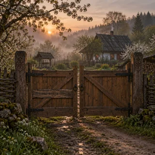 Белый ворон - Черта на воротах