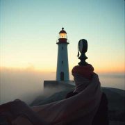 В маленьком, портовом городке.