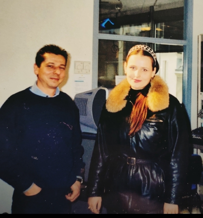 Декабрь 2002г съёмка в программе новостей (Франция)