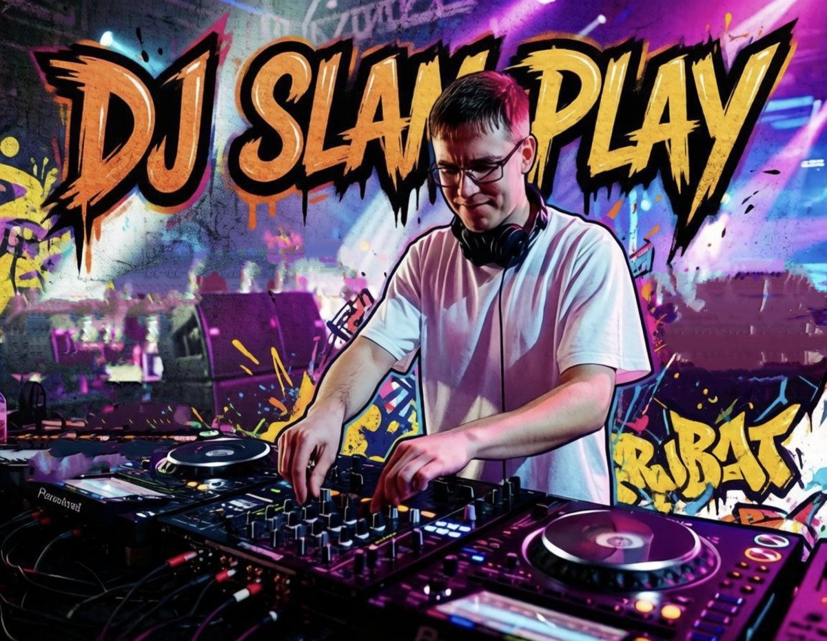 DJ Slam Play ,графити.