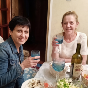 Лена Савельева{жена Сергея Кузнецова} у меня в гостях.